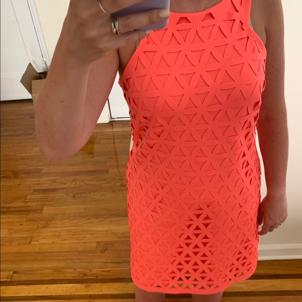 NWT🔥 Lilly Pulitzer Mango Laser Cut Shift Dress!